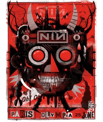 Nine Inch Nails (Paris 2018) Foil Variant pas cher 