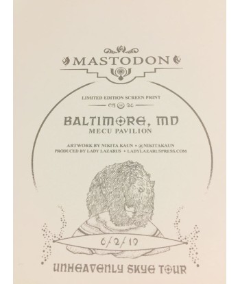 Mastodon (Baltimore, 2019) shop