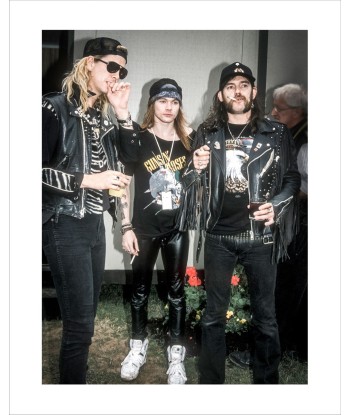 Lemmy (Motörhead), Duff McKagan & Axl Rose (Guns N' Roses), Donington 1988 pour bénéficier 