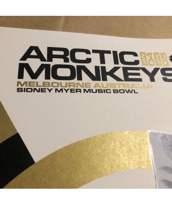 Arctic Monkeys (Melbourne 2023) Gold brillant des détails fins