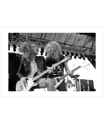 James Hetfield & Cliff Burton (Metallica) Paris 1984 de pas cher