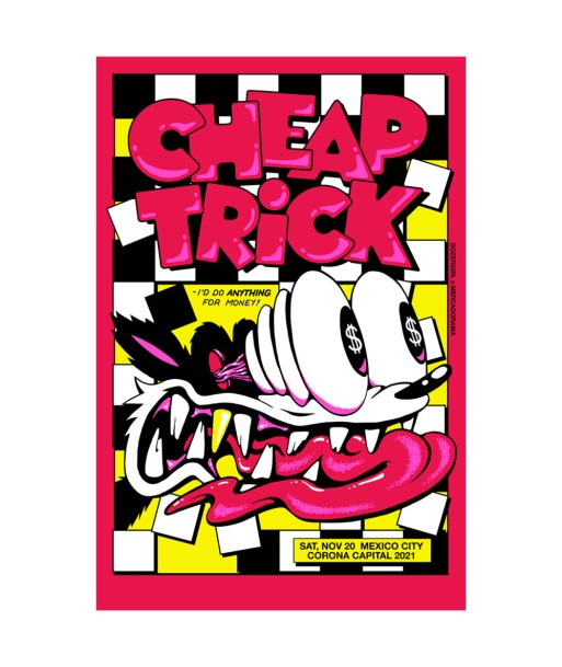 Cheap Trick (Guadalajara 2022) Par Dozergirl outlet