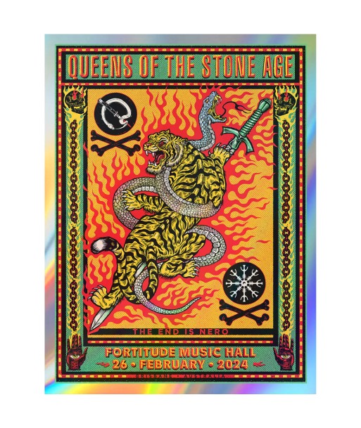 Queens of the Stone Age (Brisbane 2024) Foil Edition soldes