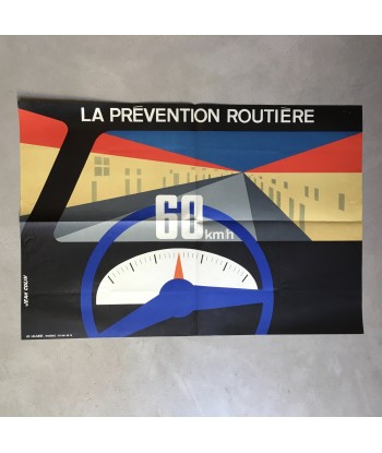 Affiche Prévention routière - Compteur limitation vitesse pas chere