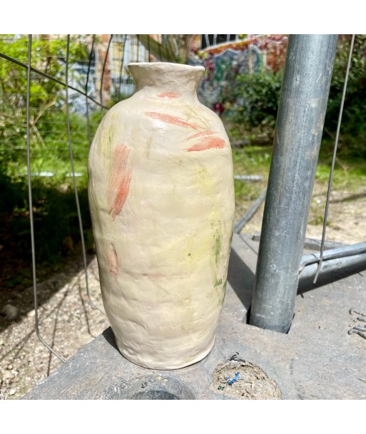 Vase bouteille céramique blanche Christine Zirk du meilleur 