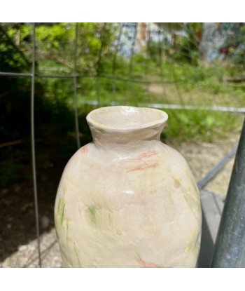 Vase bouteille céramique blanche Christine Zirk du meilleur 