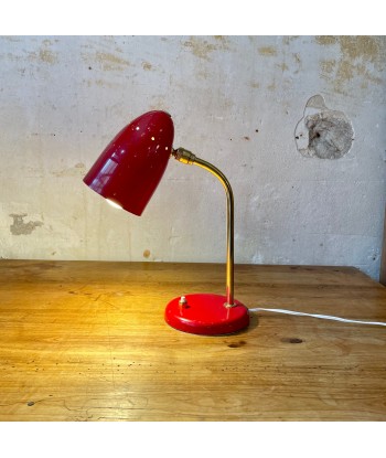 Petite lampe de bureau années 50 rouge À commander