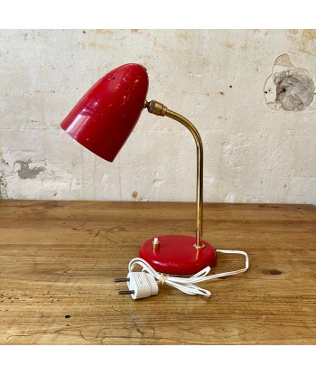 Petite lampe de bureau années 50 rouge À commander