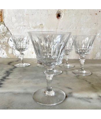 Lot de 6 verres à eau Baccarat modèle Piccadilly le des métaux précieux