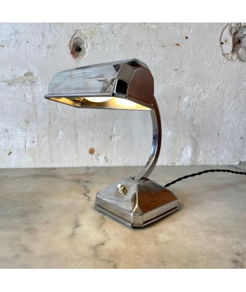 Petite lampe Pirouett Art Déco pied chromé EC71 france