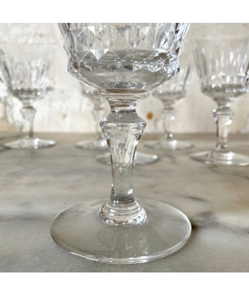 Lot de 6 verres à eau Baccarat modèle Piccadilly le des métaux précieux