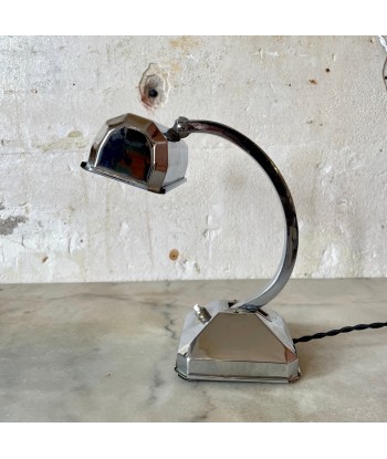 Petite lampe Pirouett Art Déco pied chromé EC71 france