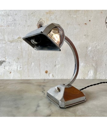 Petite lampe Pirouett Art Déco pied chromé EC71 france