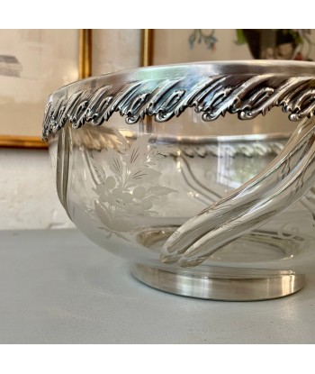 Coupe Art Nouveau en cristal et argent massig Saglier Frères & Cie Comment ça marche