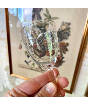 Lot de 6 verres en cristal ciselé plus qu'un jeu 