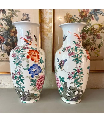 Paire de vases chinois forme balustre, XXe votre restaurant rapide dans 