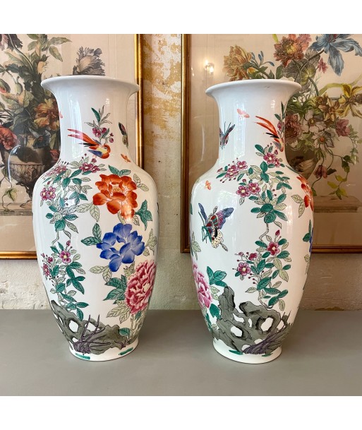 Paire de vases chinois forme balustre, XXe votre restaurant rapide dans 