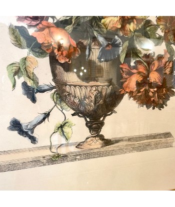 Lot de 4 grandes gravures  bouquets de fleurs d'apères Jean-Baptiste Monnoyer À commander