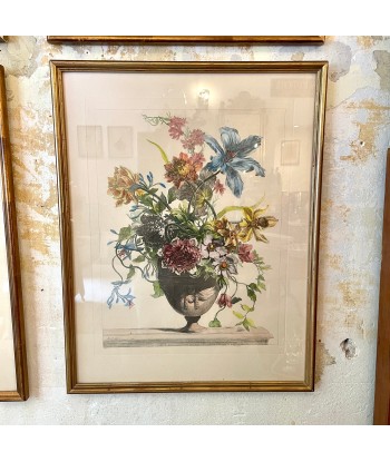 Lot de 4 grandes gravures  bouquets de fleurs d'apères Jean-Baptiste Monnoyer À commander