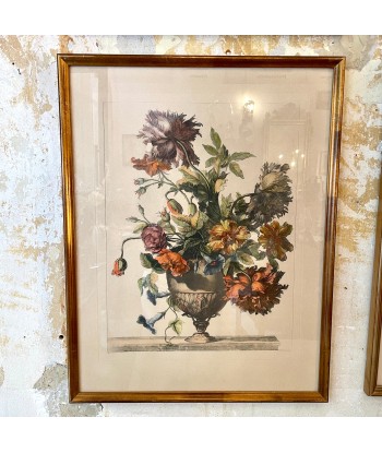 Lot de 4 grandes gravures  bouquets de fleurs d'apères Jean-Baptiste Monnoyer À commander