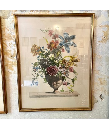 Lot de 4 grandes gravures  bouquets de fleurs d'apères Jean-Baptiste Monnoyer À commander