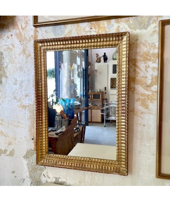 Miroir rectangulaire cadre 19ème siècle en bois et stuc doré vente chaude votre 