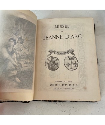 Missel de Jeanne d'Arc 1909 cuir et or dans son écrin Véritable concentré