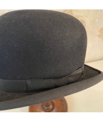 Chapeau melon ancien feutre noir shop