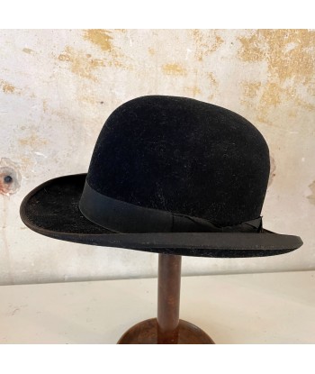 Chapeau melon ancien feutre noir shop