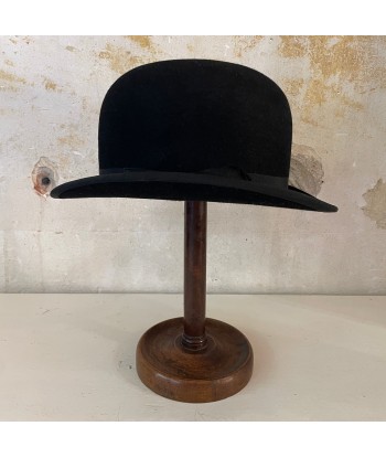 Chapeau melon ancien feutre noir shop