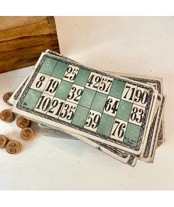 Jeu de loto dans sa boîte en bois les ligaments