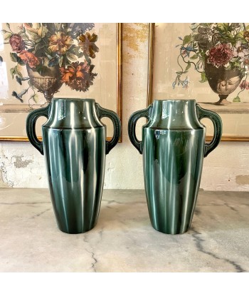 Paire de vases en céramique émaillée chez Cornerstreet bien 