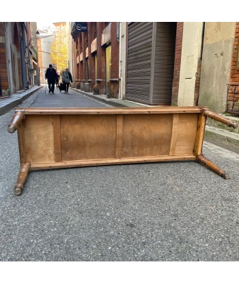 Banquette de bistrot en bois courbé Sicre Ainé années 30 france