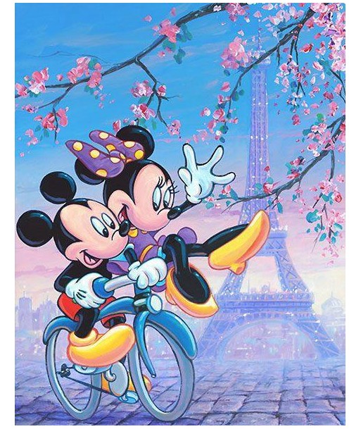 Broderie Diamant  Mickey et Minnie à Paris Faites des économies