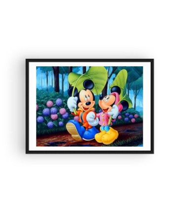 Broderie Diamant  Mickey et Minnie sous la Pluie outlet