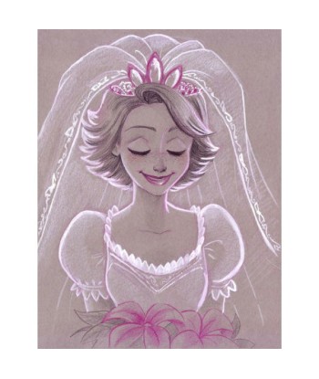 Broderie Diamant  Princesse Raiponce avec Cheveux Courts de votre