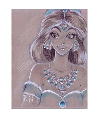 Broderie Diamant  Princesse Jasmine et ses Bijoux Faites des économies