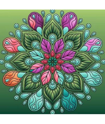 Broderie Diamant  Mandala Fleur Aquatique soldes