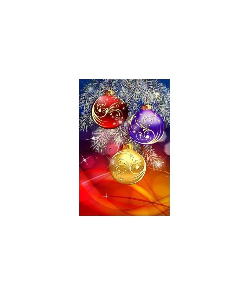 Broderie Diamant  Boules du Sapin vous aussi creer 