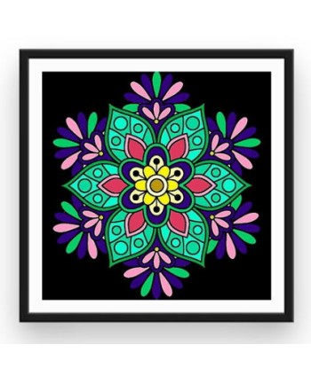 Broderie Diamant  Mandala Floral Livraison rapide