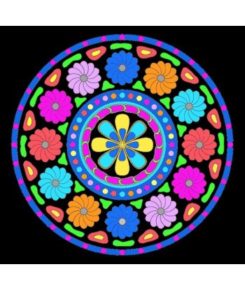 Broderie Diamant  Mandala Coloré Pour