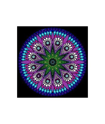 Broderie Diamant  Mandala Rosace Spirituelle les ctes