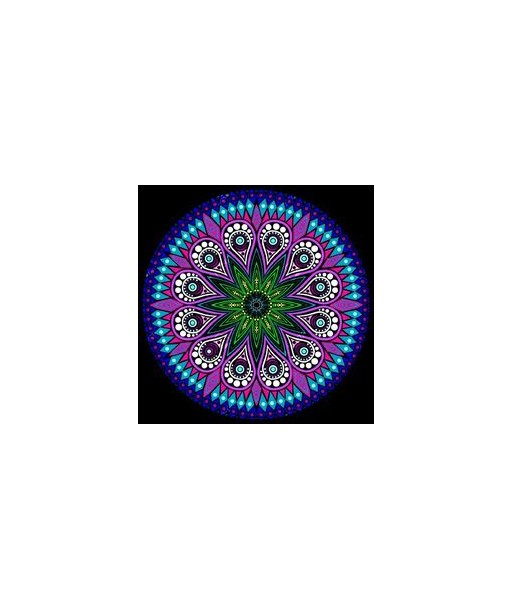 Broderie Diamant  Mandala Rosace Spirituelle les ctes