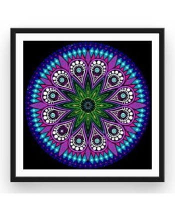 Broderie Diamant  Mandala Rosace Spirituelle les ctes