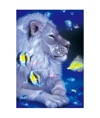 Broderie Diamant  Lion et Poissons 50% de réduction en Octobre 2024