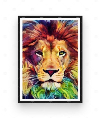 Broderie Diamant  Lion Artistique pas cheres