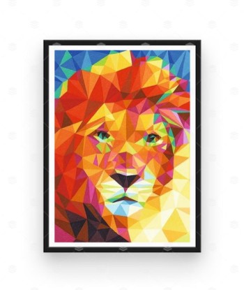 Broderie Diamant  Lion Mosaïque pour bénéficier 