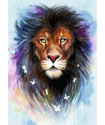 Broderie Diamant  Lion Fantastique de France