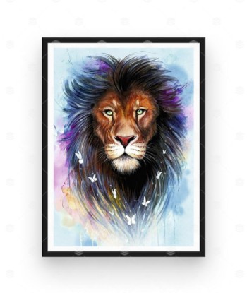 Broderie Diamant  Lion Fantastique de France