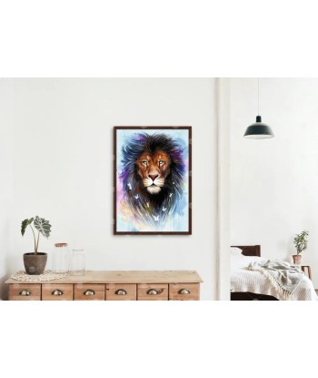 Broderie Diamant  Lion Fantastique de France